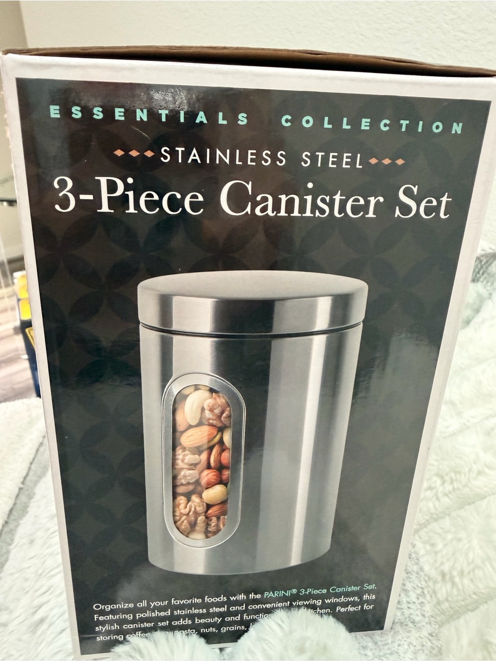 Essentials Collection Stainless Steel Canister Set - Silver